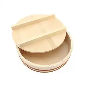 Hangiri BambooMN, Schüssel mit Deckel, Holz, natur, 10.6-Inch