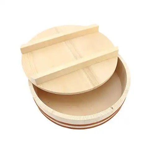 Hangiri BambooMN, Schüssel mit Deckel, Holz, natur, 10.6-Inch