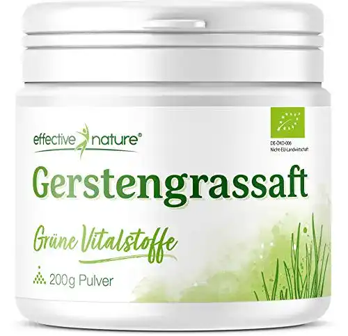 Gerstengras effective nature – Saft Pulver Bio – Rohkost, 200 g