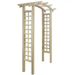 Rosenbogen Holz yorten Holz Pergola mit Bogen und Rankgitter