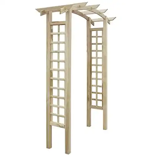 Rosenbogen Holz yorten Holz Pergola mit Bogen und Rankgitter