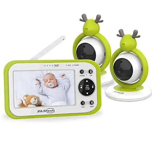 Babyphone mit 2 Kameras JSLBtech Video Babyphone 4,3″ LCD