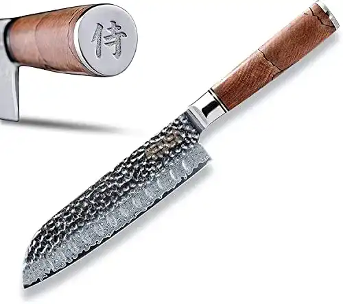 Zayiko-Damastmesser Sëtiga SËTIGA Damastmesser Santoku