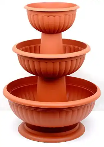 Pflanzpyramide POKM Toolsmarket GmbH Blumensäule, Terracotta