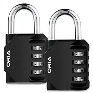 Zahlenschloss ORIA 2 Pack Kombinations , 4-Stellige Anti Rost