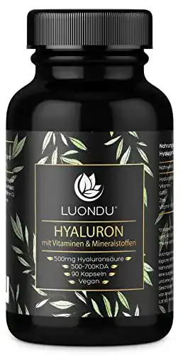 Hyaluronsäure-Kapseln Luondu, hochdosiert 500mg 90 Stück