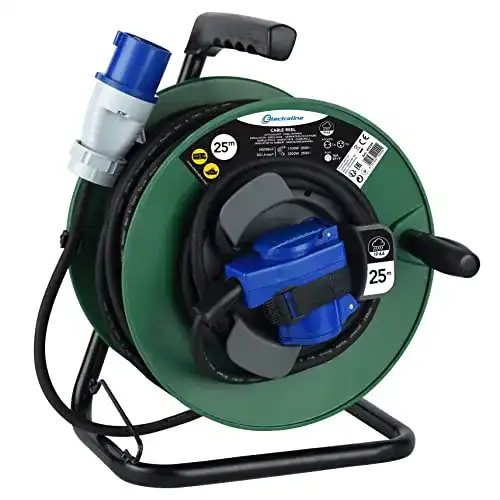 Kabeltrommel (außen) Electraline 49209, 25 m Kabel – IP44