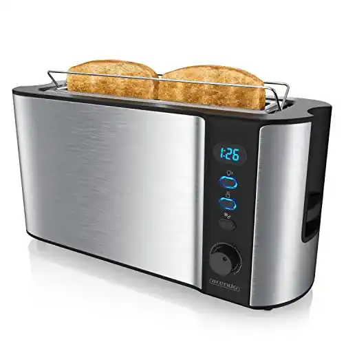 Langschlitztoaster arendo, mit Defrost Funktion, Aufsatz