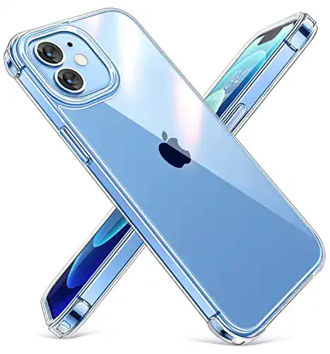 iPhone-12-Hülle-transparent CANSHN transparent stoßfest Hülle