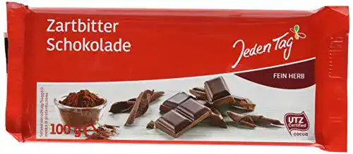 Die beste Dunkle Schokolade Jeden Tag Schokolade - Zartbitter, 100 g 2026 Test Bestseller Dunkle Schokolade Jeden Tag Schokolade – Zartbitter, 100 g