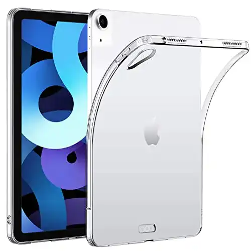 iPad-Air-4-Hülle HBorna Silikon Hülle, Durchsichtig Rückenhülle