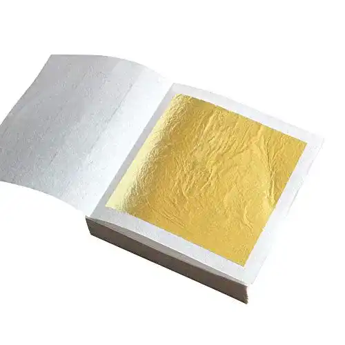 Blattgold essbar Vidillo Echte 24 Karat Goldfolie 4.33 * 4.33cm