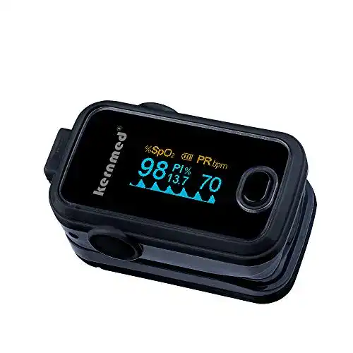 Pulsoximeter Kernmed OLED Finger A310 schwarz+Alarm+Pulston
