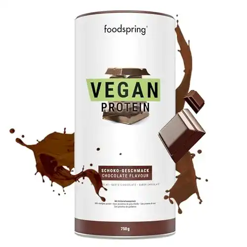 Schoko-Proteinpulver foodspring Vegan Protein Pulver Schokolade