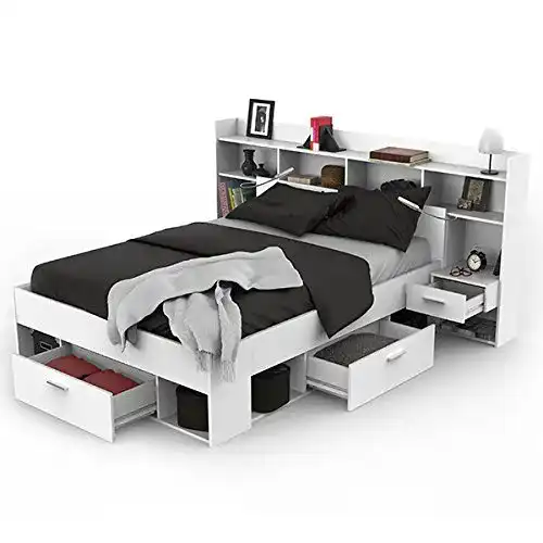 Stauraumbett (140×200) Jugendmöbel24.de Funktionsbett Fabio