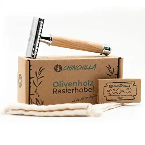 Die beste Rasierhobel Frauen Chinchilla ® Rasierhobel Olivenholz & Metall 2026 Test Bestseller Rasierhobel Frauen Chinchilla ® Rasierhobel Olivenholz & Metall