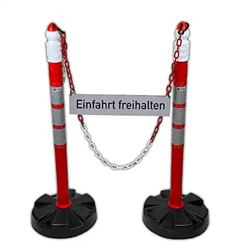 Kettenpfosten-Set UvV ® Duo 2 x Kettenpfosten Kettenständer