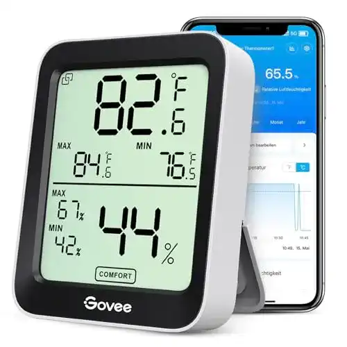Thermometer Govee Hygrometer, Mini LCD Digital Hygrometer
