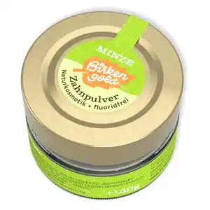 Birkengold-Zahnpulver Birkengold Zahnpulver Minze 30 g Glas