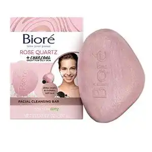Gesichtsseife Biore BIORÉ Rosenquarz und Aktivkohle 3 x 107 g