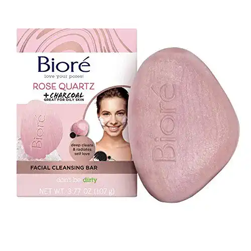 Gesichtsseife Biore BIORÉ Rosenquarz und Aktivkohle 3 x 107 g
