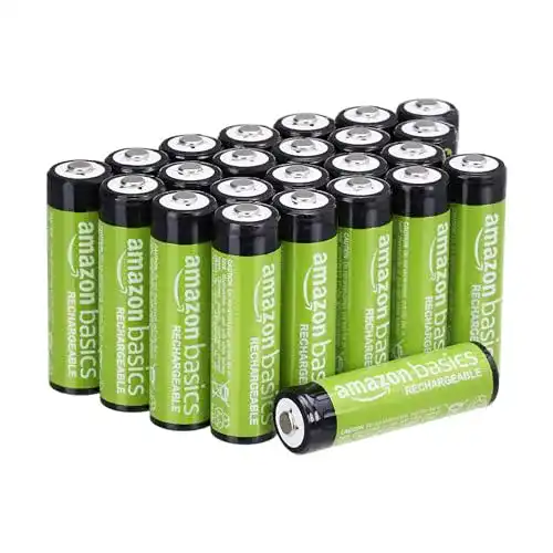 AA-Akku Amazon Basics AA-Batterien, wiederaufladbar, 24 Stück