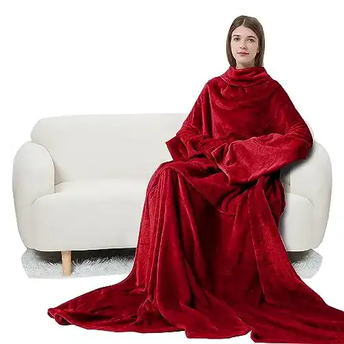 Decke mit Ärmeln softan TV-Decke Kuscheldecke, Ärmel und Fuß