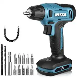 12V-Akkuschrauber WESCO Electric Screwdriver, Cordless Drills
