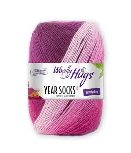 Sockenwolle Woolly Hugs Year Socks, April 04, 5×20 cm