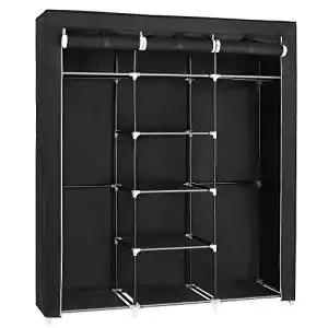 Stoffschrank SONGMICS Kleiderschrank mit 2 Kleiderstangen