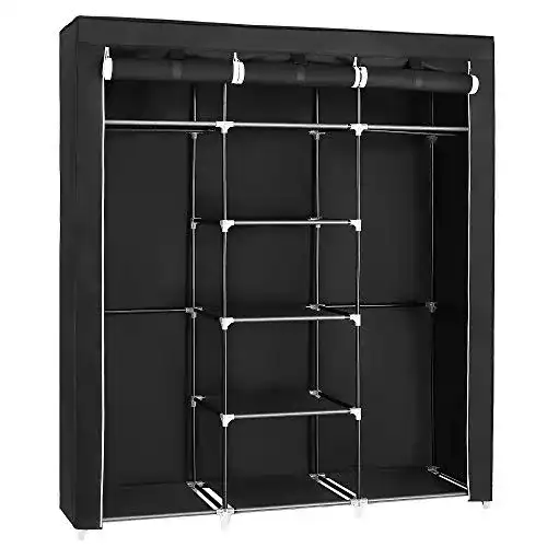 Stoffschrank SONGMICS Kleiderschrank mit 2 Kleiderstangen