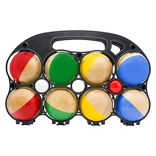 Boccia-Kugeln GICO Boccia Spiel aus Massivholz, 8 Kugeln