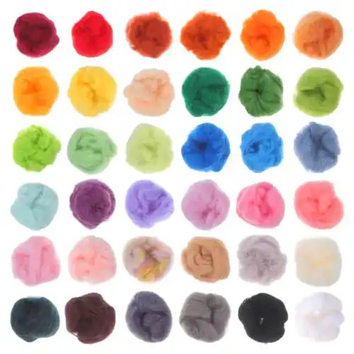Filzwolle rosenice 36 Farben Märchenwolle Schafwolle Set