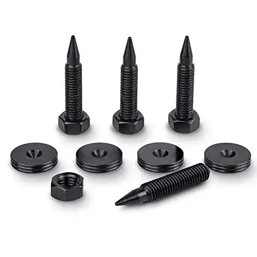Lautsprecher-Spikes PrecisionGeek M6 Shwarz Stahl, 4 Stück