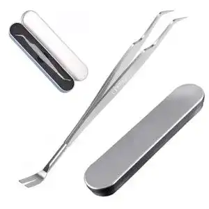 Zeckenhaken EasyULT 2 in 1 Profi Zeckenzange aus Edelstahl