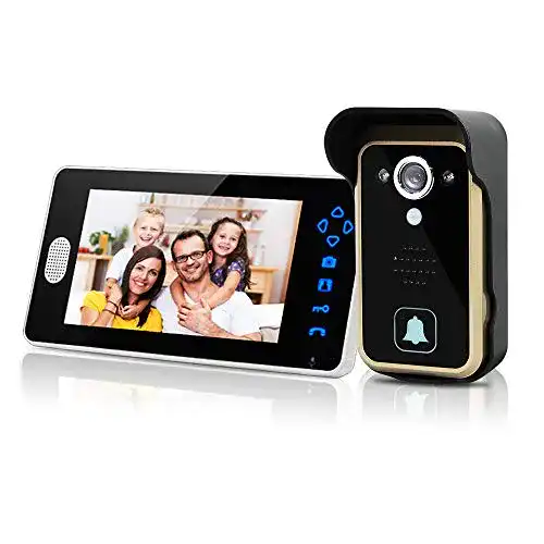 Funk-Video-Türsprechanlage SIMBAILAI 7-Zoll Drahtlose Video