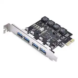 USB-PCI-Karte ELUTENG 4 Ports PCIe USB 3.0 Karte 5Gbps