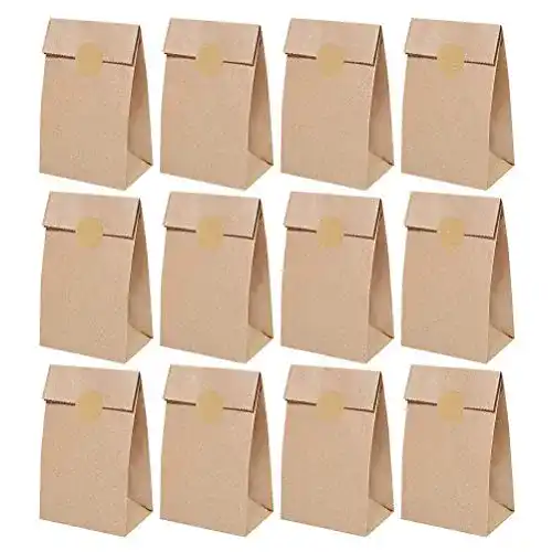 Lunchbag nuoshen 50 Stück Papiertüten, 24 x 13 x 8 cm