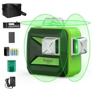 Kreuzlinienlaser grün HUEPAR 603CG 3 x 360 , 360 Grad Linienlaser