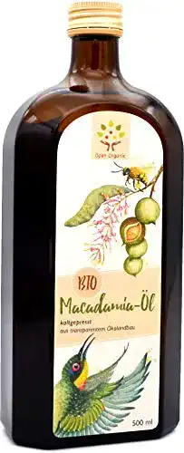 Macadamia-Öl Open Organic Bio-Macadamiaöl 500ml, kaltgepresst