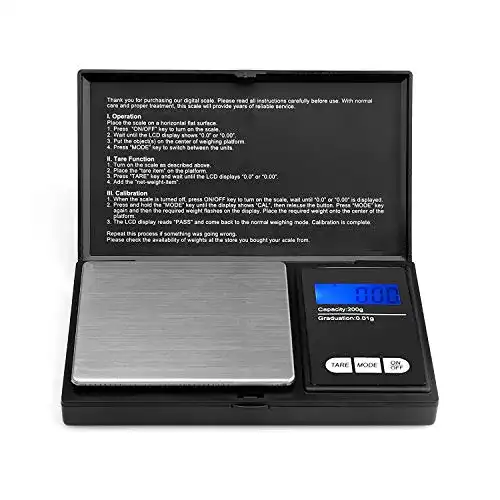 Feinwaage (0,01 g) Ascher 200g/0, 01g Taschenwaage, digital