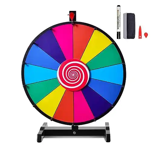 Glücksrad COSTWAY 24″ Spielzeug Farbe Rad Spiele