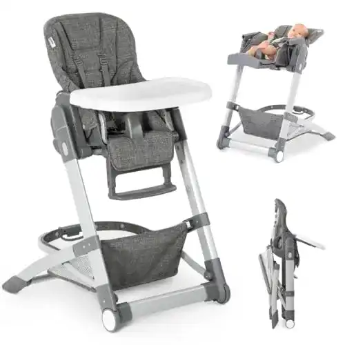 Hochstuhl klappbar Hauck Baby-Hochstuhl Grow Up mit Liegefunktion