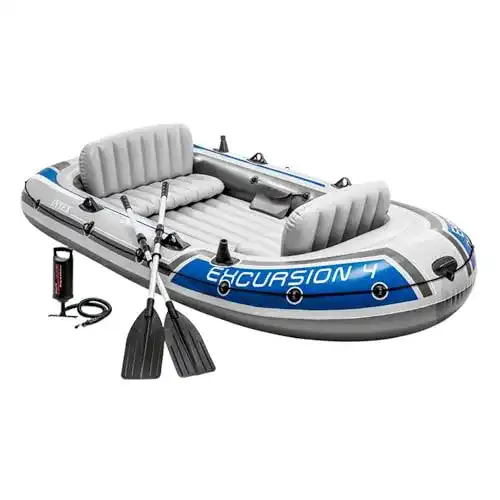 Intex-Schlauchboot Intex Excursion 4 Set Schlauchboot 3-teilig
