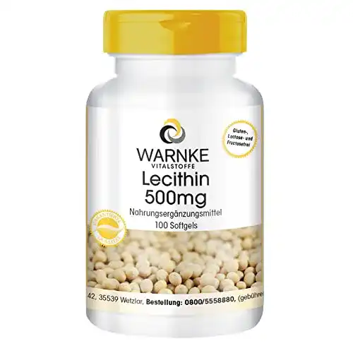 Die beste Soja-Lecithin WARNKE VITALSTOFFE Lecithin 500mg, 100 Softgels 2026 Test Bestseller Soja-Lecithin WARNKE VITALSTOFFE Lecithin 500mg, 100 Softgels