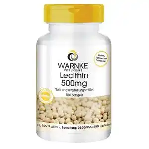 Lecithin-Kapseln WARNKE VITALSTOFFE Lecithin 500mg, 100 Soft.