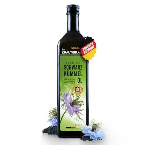 Schwarzkümmelöl Kräuterland Natur-Ölmühle, kaltgepresst, 1 L