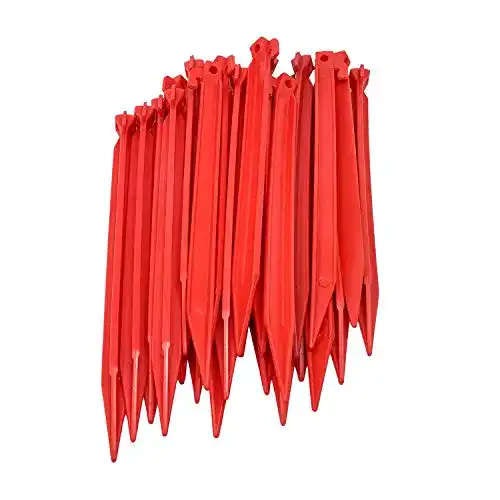 Zeltnägel ToCi 24 x Kunststoff Heringe 30 cm | Zeltheringe