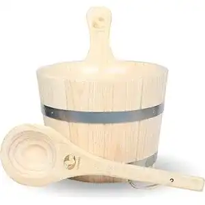 Saunakübel SudoreWell ® Set 3tlg. – aus Nadelholz mit Einsatz