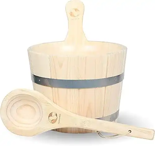Saunakübel SudoreWell ® Set 3tlg. – aus Nadelholz mit Einsatz